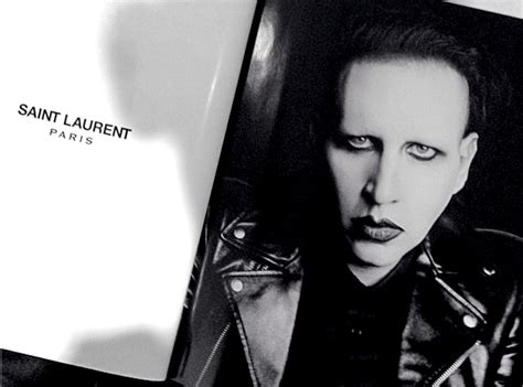 See Marilyn Manson's Saint Laurent fashion ad 